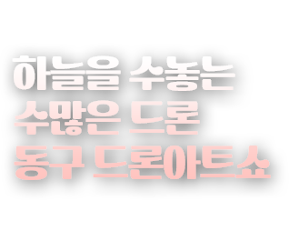 하늘을 수놓는 수많은 드론
동구 드론아트쇼