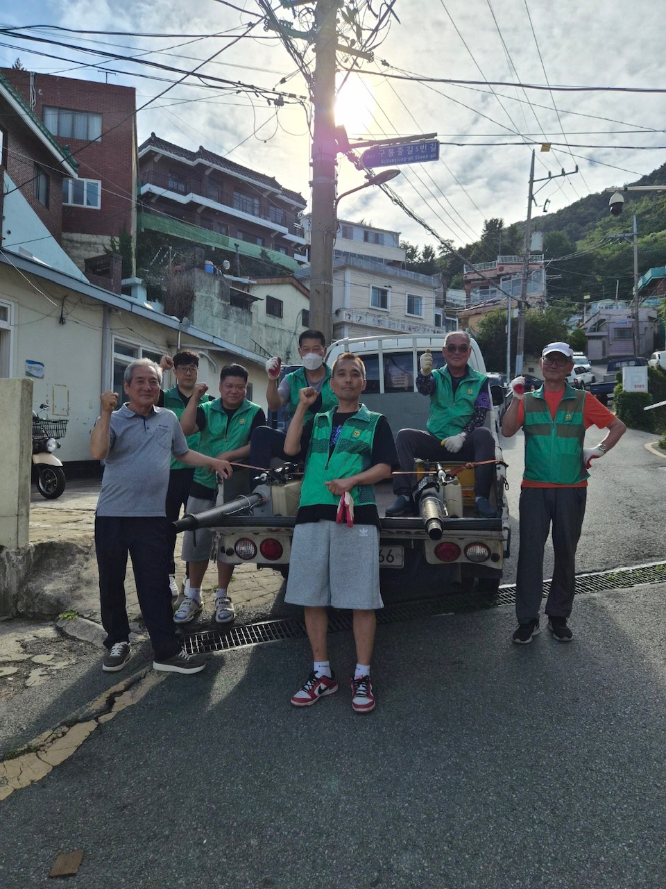 동구 초량6동 새마을지도자협의회 자율방역단 방역 활동 돌입1
