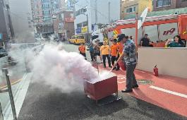 수정5동복합커뮤니티센터 합동소방훈련 실시