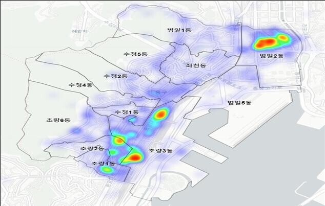 민원접수 현황(민원발생지 기준)