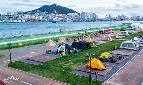 북항친수공원 힐링야영장